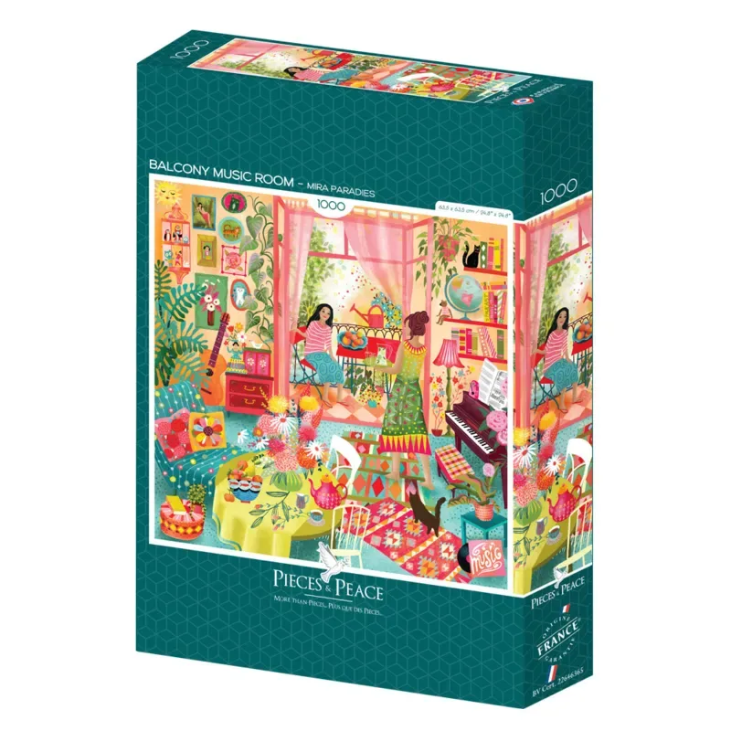 Puzzle Salle de Musique avec Vue - 1000 pièces från Pieces & Peace – kartong 2 av 2