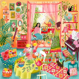 Puzzle Salle de Musique avec Vue - 1000 pièces från Pieces & Peace – kartong 1 av 2