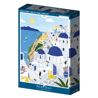 Puzzle Santorin - 500 à 999 pièces van Pieces & Peace – doos 2 van 2