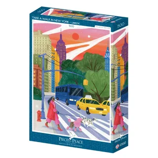 Puzzle Se Promener à New York - 500 à 999 pièces de Pieces & Peace – boîte 2 sur 2