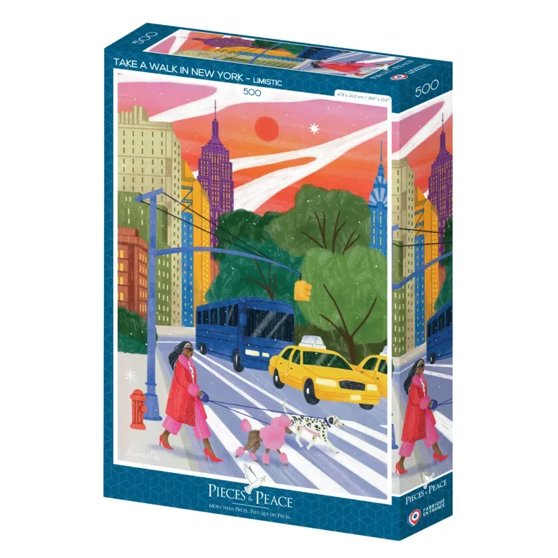 Puzzle Se Promener à New York - 500 à 999 pièces de Pieces & Peace – boîte 2 sur 2