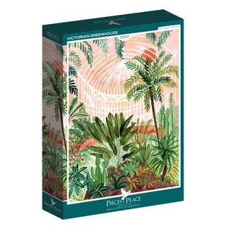 Puzzle Serre Victorienne - 1000 pièces van Pieces & Peace – doos 2 van 2