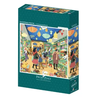 Puzzle Shopping Festif - 1000 pièces van Pieces & Peace – doos 2 van 2