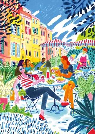 Puzzle Soleil en Terrasse - 1000 pièces from Pieces & Peace – box 1 of 2