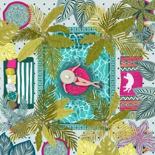 Puzzle Summer Pool - 1000 pièces from Pieces & Peace – box 1 of 2