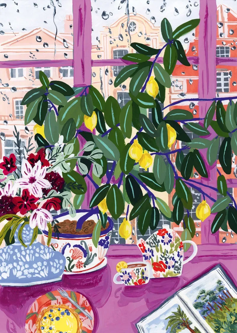 Puzzle Thé avec Marianne - 1000 pièces van Pieces & Peace – doos