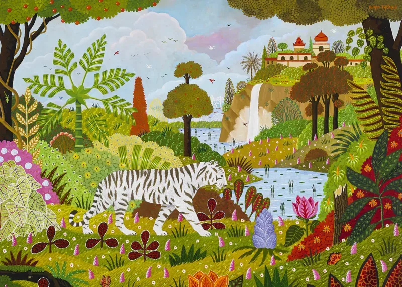 Puzzle Tigre Blanc - 1500 pièces de Pieces & Peace – boîte