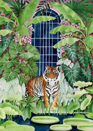 Puzzle Tigre des Serres - 1000 pièces van Pieces & Peace – doos 1 van 2