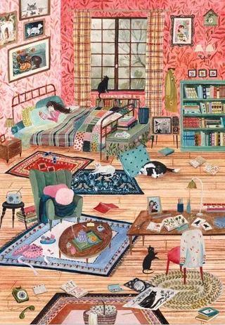 Puzzle Une Journée Cosy - 1000 pièces van Pieces & Peace – doos 1 van 2