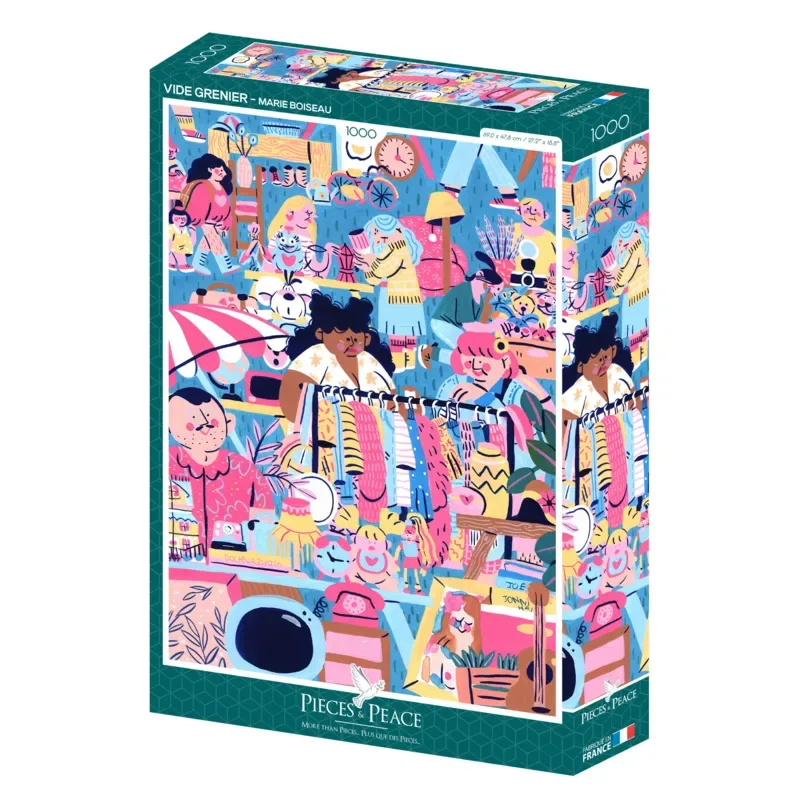 Puzzle Vide-Grenier - 1000 pièces van Pieces & Peace – doos 2 van 2