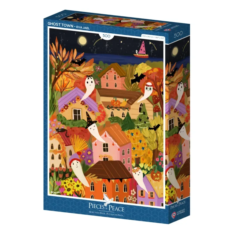 Puzzle Ville Fantôme - 500 à 999 pièces från Pieces & Peace – kartong 2 av 2