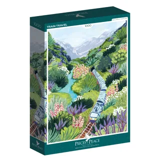 Puzzle Voyage en Train - 1000 pièces van Pieces & Peace – doos 2 van 2