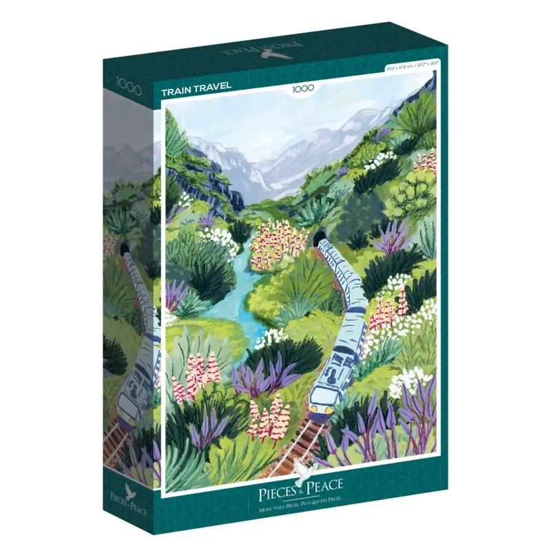 Puzzle Voyage en Train - 1000 pièces van Pieces & Peace – doos 2 van 2