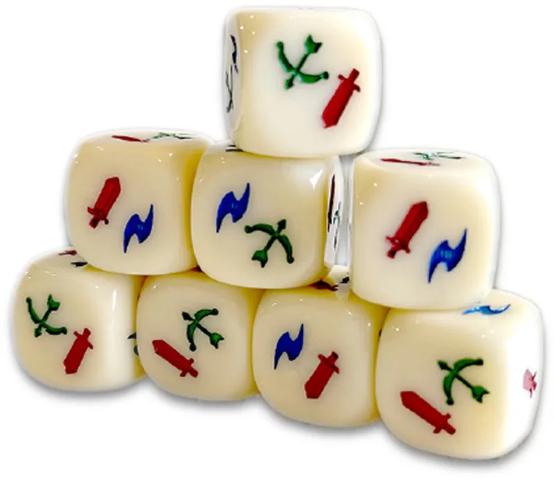 Summoner Wars Premium Dice - Plaid Hat Games from Plaid Hat Games, Multicolour edition – box