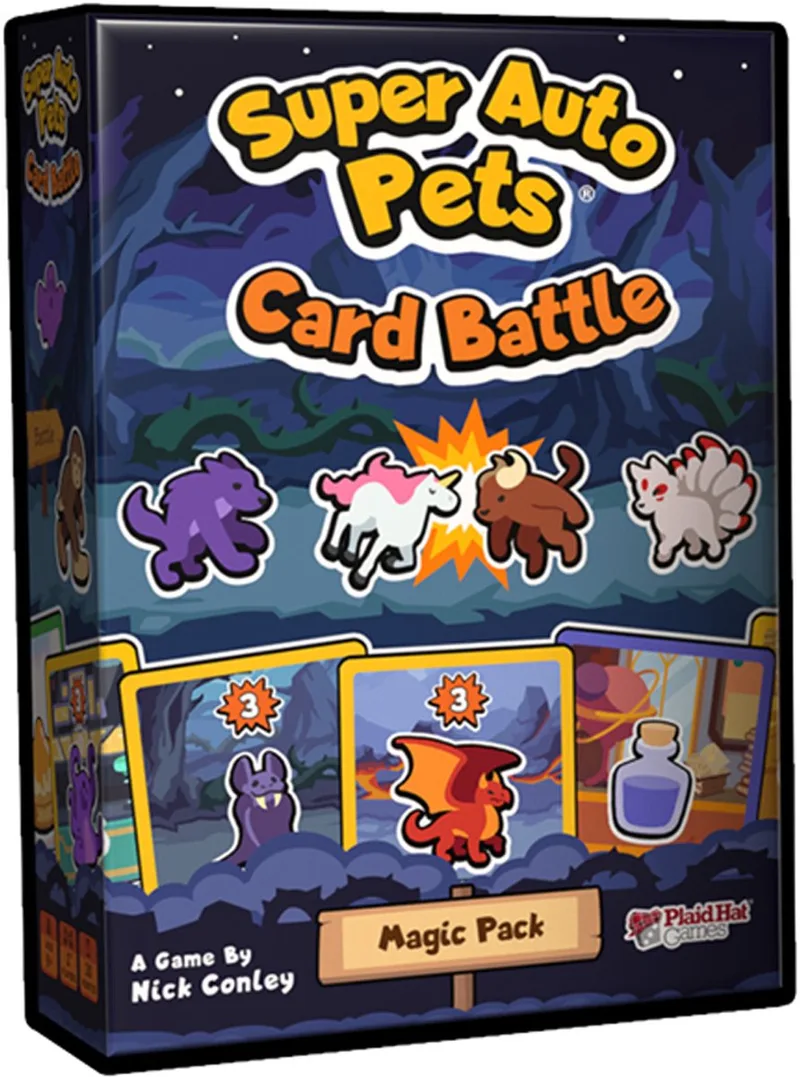 Super Auto Pets Card Battle Magic - kaartspel - Engels from Plaid Hat Games – box