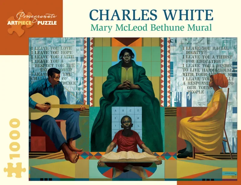 Puzzle Charles White - Mary McLeod Bethune, 1978 - 1000 pièces fra Pomegranate – æske