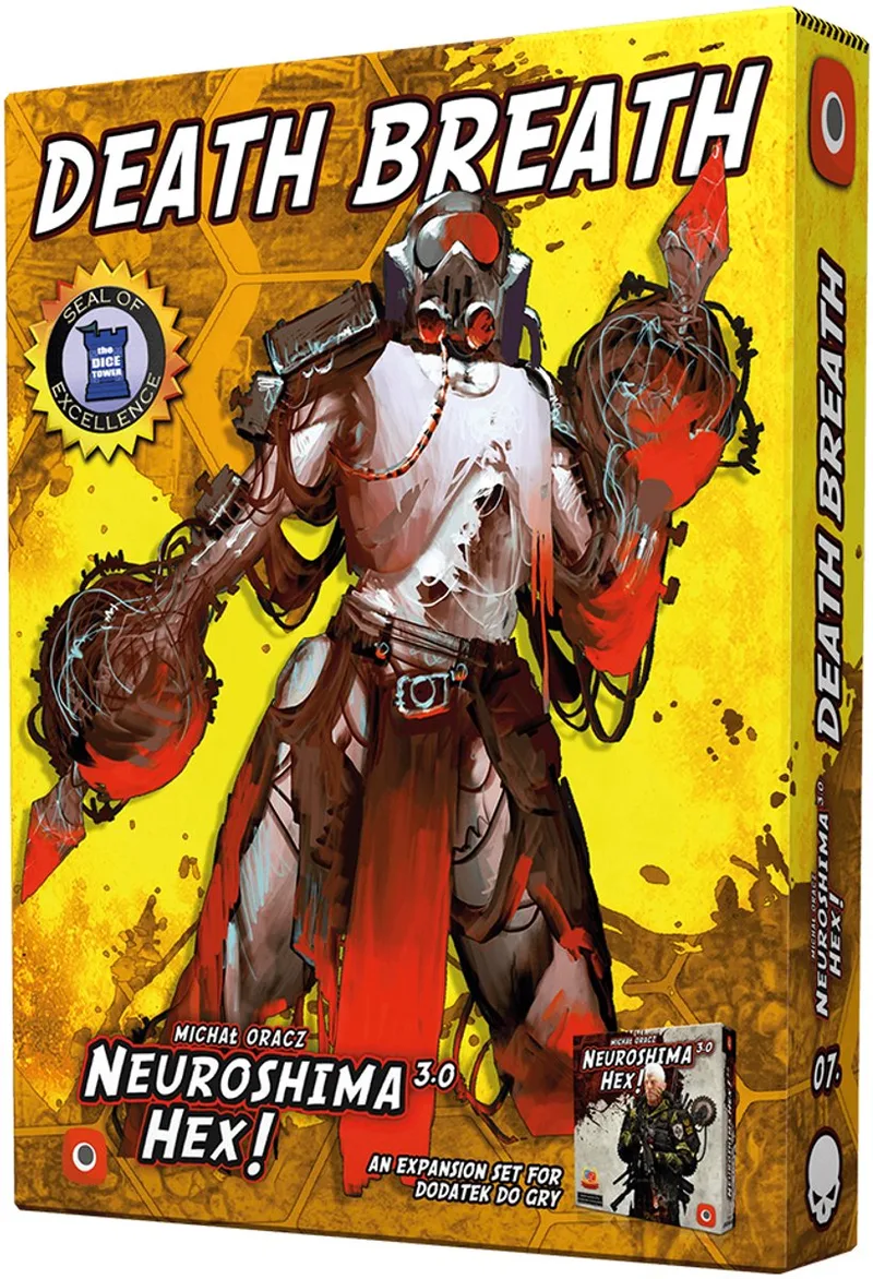 Neuroshima HEX 3.0 Death Breath - Bordspel Uitbreiding - EN/PL von Portal Games – Schachtel