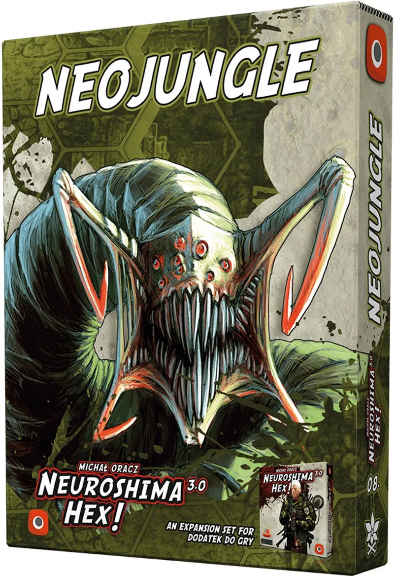 Neuroshima HEX 3.0 Neojungle - Bordspel Uitbreiding - EN/PL von Portal Games – Schachtel