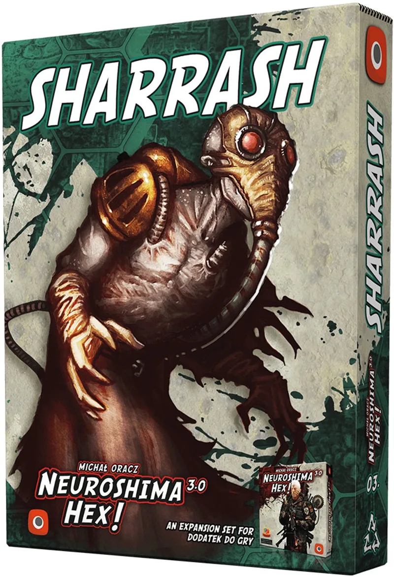 Neuroshima HEX 3.0 Sharrash - Bordspel uitbreiding - EN/PL von Portal Games – Schachtel