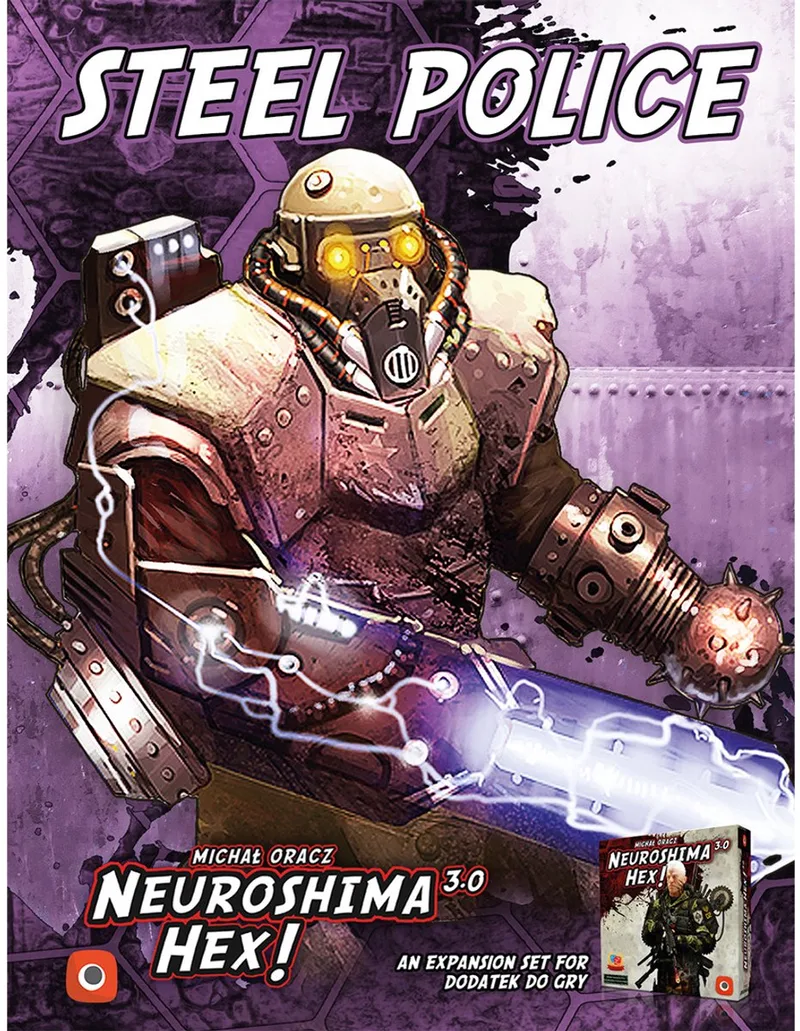 Neuroshima HEX 3.0 Steel Police - Uitbreiding - Engels van Portal Games – doos