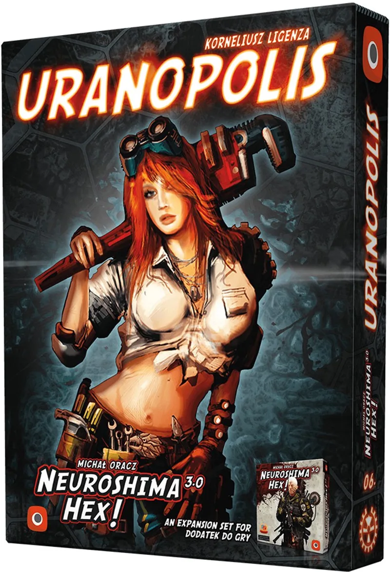 Neuroshima HEX 3.0 Uranopolis - Bordspel Uitbreiding - EN/PL from Portal Games – box