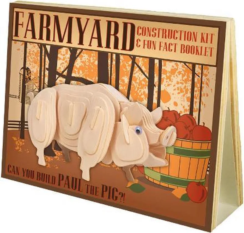 Animal Construction Kit - Farmyard Paul Pig von Professor Puzzle – Schachtel