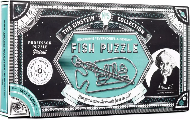 Einstein Fish Puzzle. van Professor Puzzle, editie Meerkleurig – doos