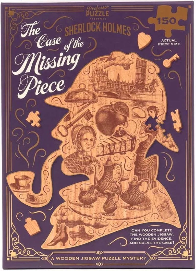 Legpuzzel The Case of the Missing Piece - karton puzzel 150 stukjes. van Professor Puzzle, editie Meerkleurig – doos