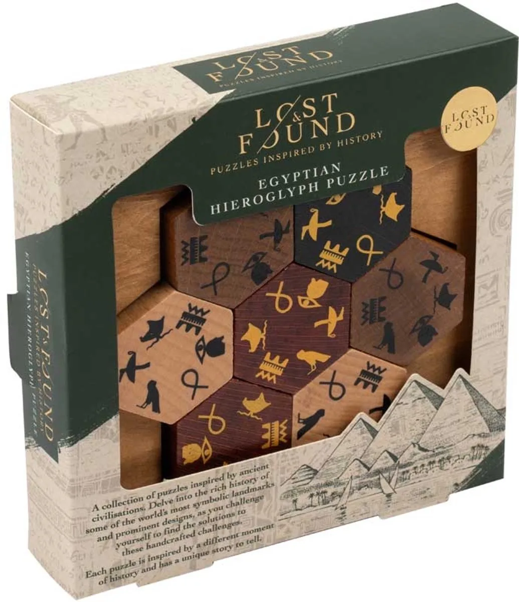 Lost and Found puzzel Egyptische hiërogliefen educatief spel karton. from Professor Puzzle, Multicolour edition – box