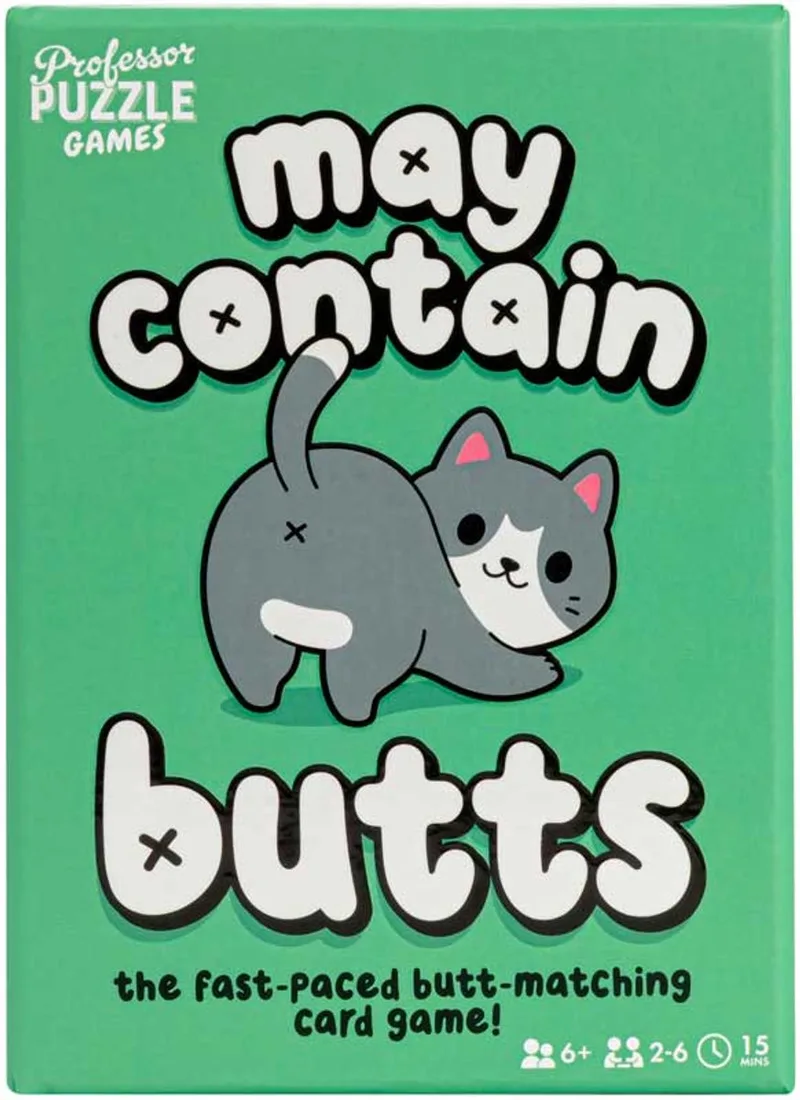 May Contain Butts - Kaartspel (ENG) van Professor Puzzle – doos