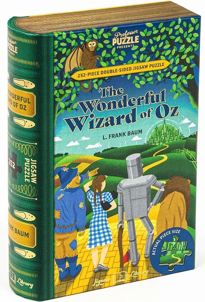 The Wonderful Wizard of Oz (252 stukjes) - Puzzel van Professor Puzzle, editie Groen – doos