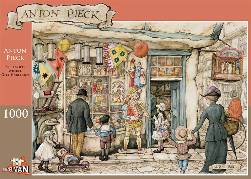 Anton Pieck De Speelgoedwinkel (1000). van Puzzelman, editie Meerkleurig – doos