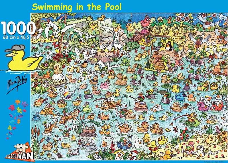 De puzzelmaneendjes - Marc De Vos (1000). van Puzzelman, editie Meerkleurig – doos