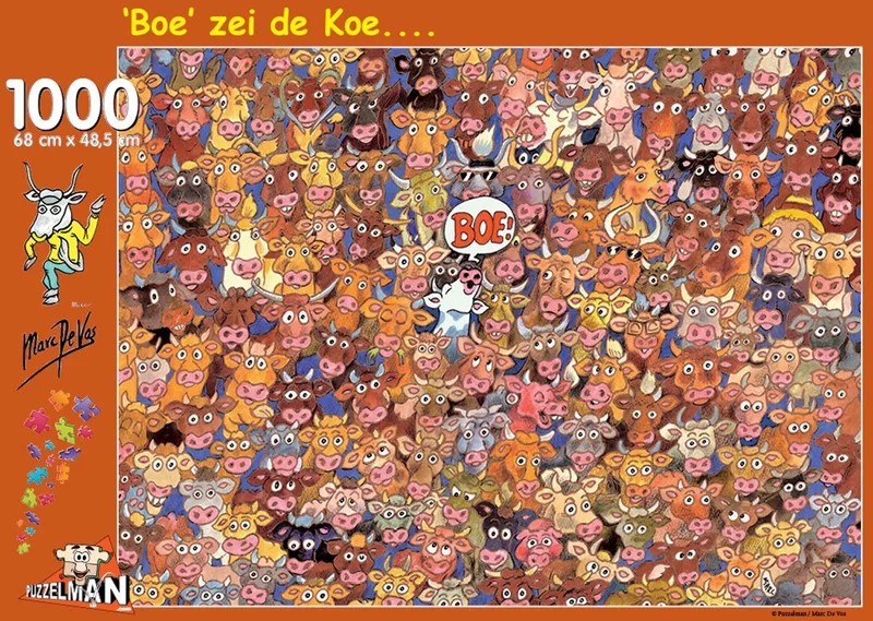 De puzzelmankoetjes - Marc De Vos (1000). from Puzzelman, Multicolour edition – box