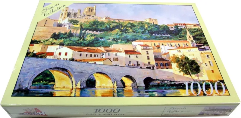 French Reflection - Robert Schaar - 1000 stukjes van Puzzelman, editie Multi-coloured – doos