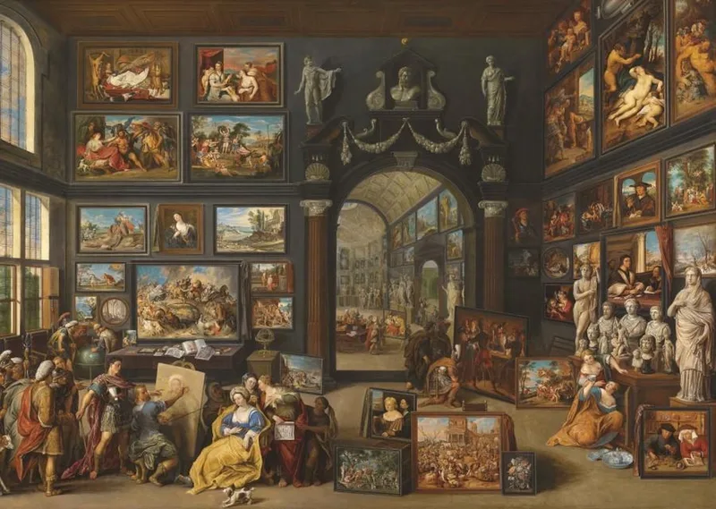 Kunstgallerij 2 - Willem van Haecht (Mauritshuis) (1000) from Puzzelman, Multicolour edition – box