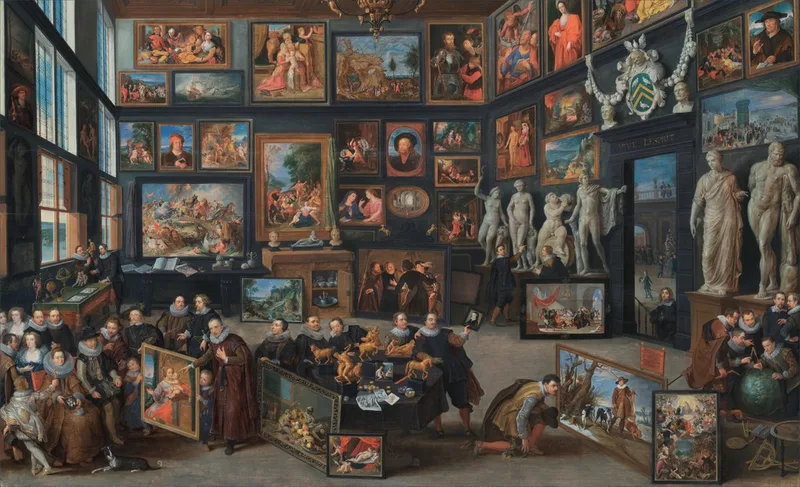 legpuzzel kunst Willem van Haecht Rubenshuis 1000 stukjes. van Puzzelman, editie Bruin – doos