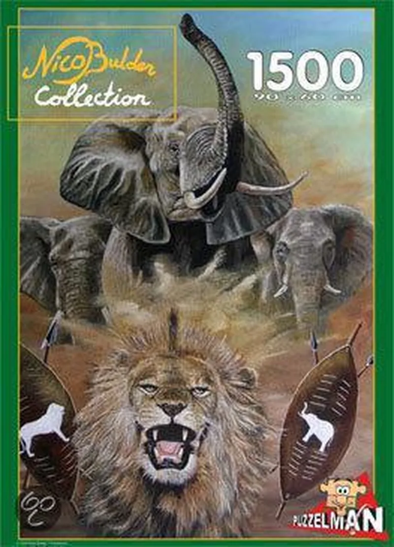 Nico Bulder Collection: Nature Afrika de Puzzelman, édition Multicolore – boîte