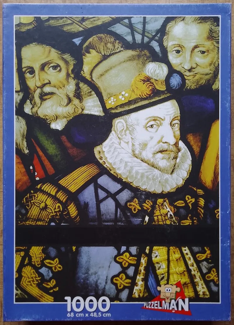 Puzzel Gouda Sint-Janskerk van Puzzelman, editie Blauw – doos