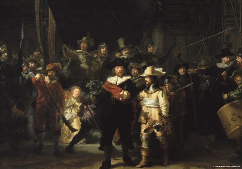 Rijksmuseum - Rembrandt: de Nachtwacht - 1000 stuks fra Puzzelman, Flerfarvet-udgave – æske