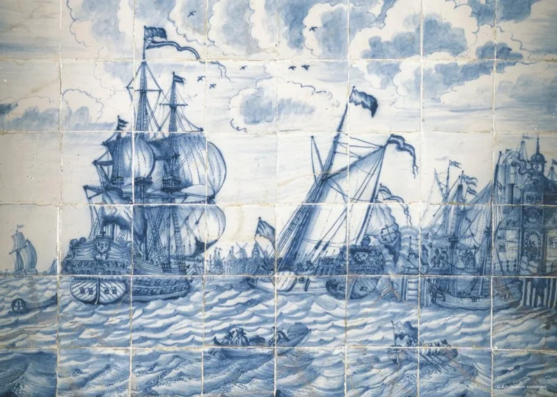 Rijksmuseum - Tegeltableau met Schip van Puzzelman, editie Meerkleurig – doos