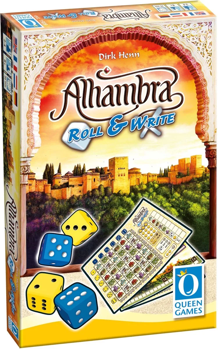 Alhambra Roll & Write - dobbelspel fra Queen Games – æske