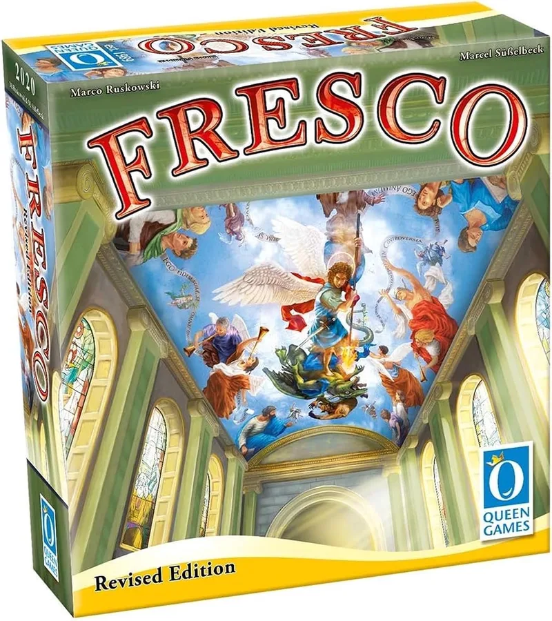 Fresco Revised Edition Bordspel: Strategische Restauratie from Queen Games – box
