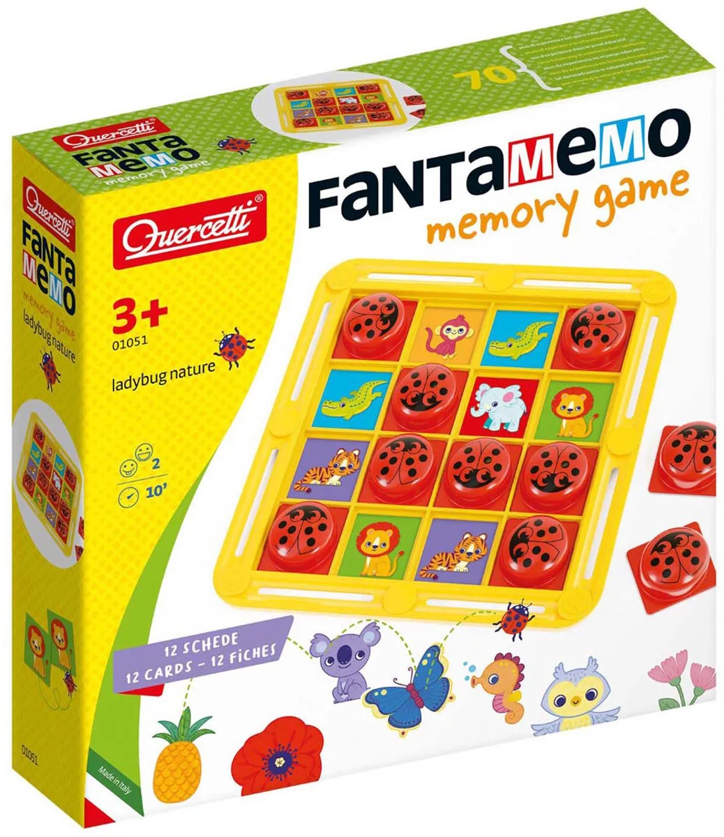educatief spel Fantamemo lieveheersbeestje mozaïek. från Quercetti, utgåva Flerfärgad – kartong