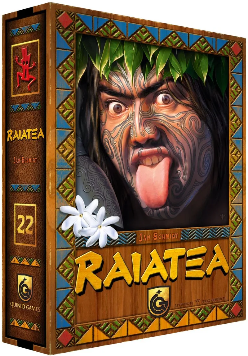 Raiatea bordspel - DE/EN/FR/NL de Quined Games – boîte