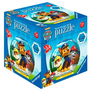 3D PAW Patrol Puzzel Rond 54 Stukjes Ravensburger 11917 from Ravensburger, Multicolour edition – box 4 of 6