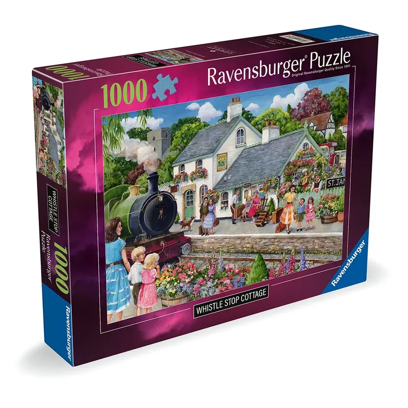 â€“ Whistle Stop Cottage â€“ Legpuzzel â€“ 1000 Stukjes van Ravensburger, editie Meerkleurig – doos 3 van 3