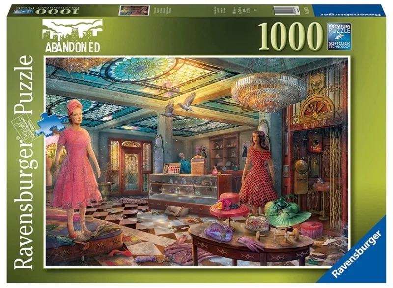 Abandoned Serie - Legpuzzel - 1000 Stuks - De verlaten winkel - 70x50cm von Ravensburger, Ausgabe Mehrfarbig – Schachtel