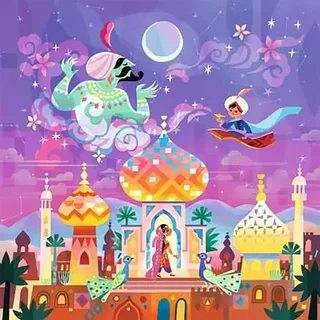 Aladdin and the Wonderful Lamp 64p fra Ravensburger – æske 2 af 2