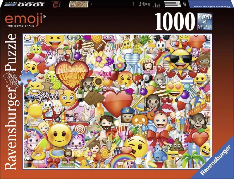 Allemaal Emojis - 1000 stukjes von Ravensburger, Ausgabe Mehrfarbig – Schachtel